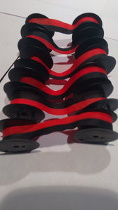 6 Calculator Ribbons For Canon MP25DV Canon MP-25DV Black Red